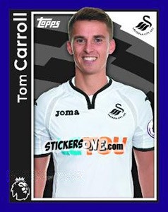 Sticker Tom Carroll - Premier League Inglese 2017-2018 - Topps