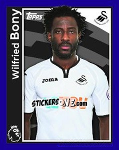 Sticker Wilfried Bony - Premier League Inglese 2017-2018 - Topps