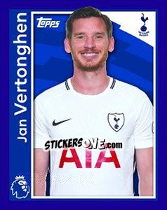 Cromo Jan Vertonghen - Premier League Inglese 2017-2018 - Topps