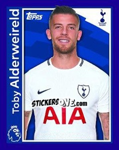 Sticker Toby Alderweireld - Premier League Inglese 2017-2018 n. 270 - Topps