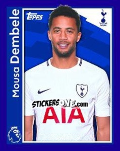 Sticker Mousa Dembele - Premier League Inglese 2017-2018 n. 275 - Topps