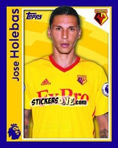 Figurina Jose Holebas - Premier League Inglese 2017-2018 - Topps