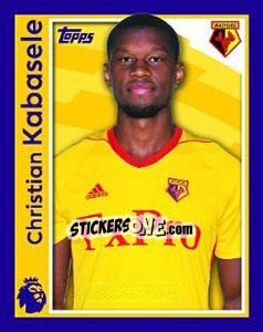 Sticker Christian Kabasele - Premier League Inglese 2017-2018 - Topps