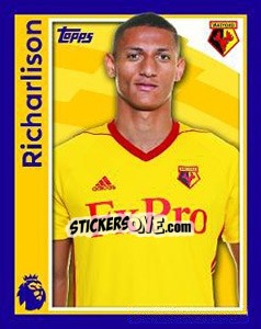 Sticker Richarlison - Premier League Inglese 2017-2018 - Topps