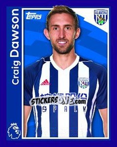 Sticker Craig Dawson - Premier League Inglese 2017-2018 - Topps