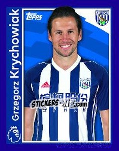 Figurina Grzegorz Krychowiak - Premier League Inglese 2017-2018 - Topps