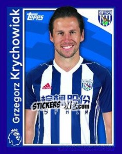 Sticker Grzegorz Krychowiak - Premier League Inglese 2017-2018 n. 305 - Topps