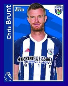 Sticker Chris Brunt - Premier League Inglese 2017-2018 - Topps