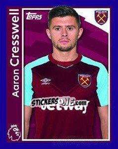 Sticker Aaron Cresswell - Premier League Inglese 2017-2018 - Topps