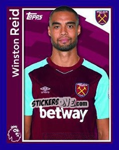 Cromo Winston Reid - Premier League Inglese 2017-2018 - Topps