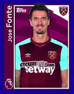 Cromo Jose Fonte - Premier League Inglese 2017-2018 - Topps