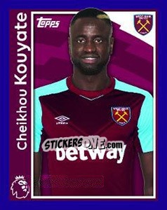 Figurina Cheikhou Kouyate - Premier League Inglese 2017-2018 - Topps
