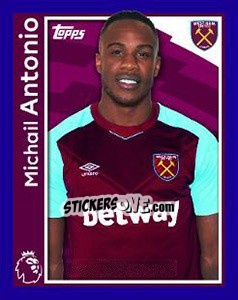 Sticker Michail Antonio - Premier League Inglese 2017-2018 - Topps