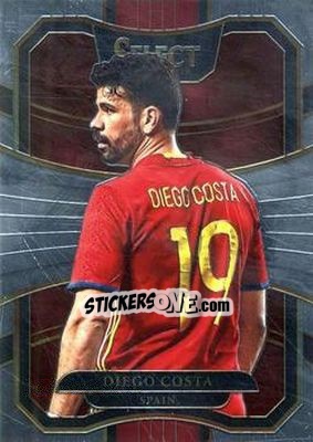 Figurina Diego Costa - Select Soccer 2017-2018 - Panini