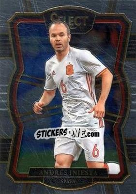 Sticker Andres Iniesta - Select Soccer 2017-2018 n. 180 - Panini