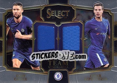 Sticker Gary Cahill / Cesar Azpilicueta - Select Soccer 2017-2018 n. DT-CA - Panini