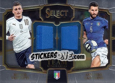 Sticker Antonio Candreva / Marco Verratti - Select Soccer 2017-2018 n. DT-CV - Panini