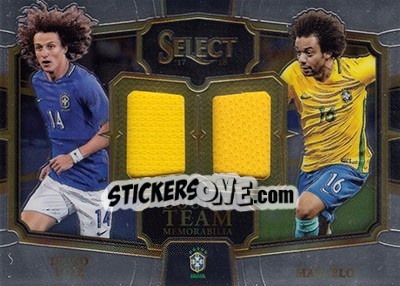 Sticker David Luiz / Marcelo - Select Soccer 2017-2018 n. DT-DLM - Panini