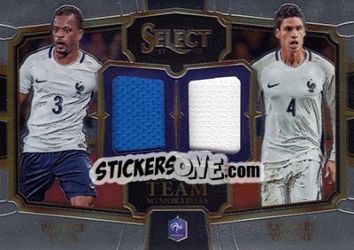 Sticker Patrice Evra / Raphael Varane - Select Soccer 2017-2018 n. DT-EV - Panini