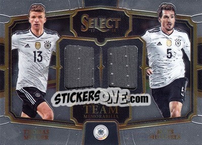 Sticker Mats Hummels / Thomas Muller - Select Soccer 2017-2018 n. DT-HM - Panini