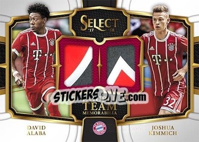 Sticker Joshua Kimmich / David Alaba - Select Soccer 2017-2018 n. DT-KA - Panini