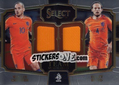 Sticker Wesley Sneijder / Daley Blind - Select Soccer 2017-2018 n. DT-SB - Panini