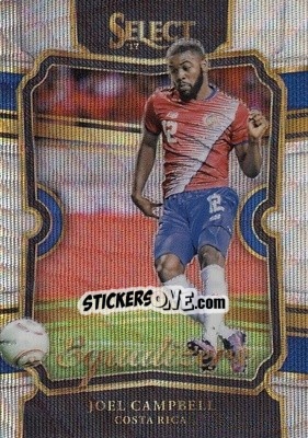 Sticker Joel Campbell - Select Soccer 2017-2018 n. EQ15 - Panini