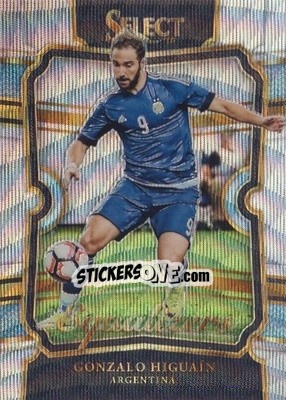 Sticker Gonzalo Higuain - Select Soccer 2017-2018 n. EQ30 - Panini