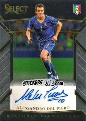 Sticker Alessandro Del Piero - Select Soccer 2017-2018 n. HS-ADP - Panini