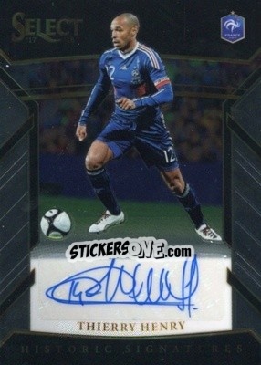 Sticker Thierry Henry - Select Soccer 2017-2018 n. HS-TH - Panini