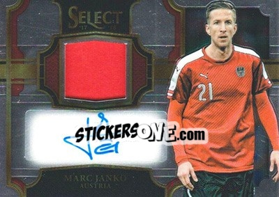 Sticker Marc Janko - Select Soccer 2017-2018 n. JA-MC - Panini