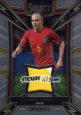 Sticker Andres Iniesta - Select Soccer 2017-2018 n. SP-AI - Panini