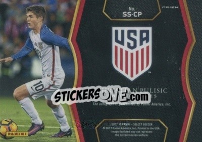 Figurina Christian Pulisic - Select Soccer 2017-2018 - Panini