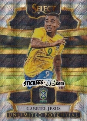 Sticker Gabriel Jesus - Select Soccer 2017-2018 - Panini
