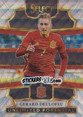Sticker Gerard Deulofeu - Select Soccer 2017-2018 n. UP8 - Panini