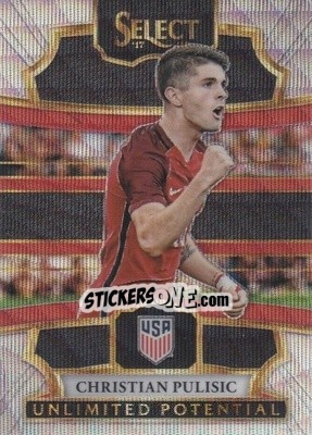Sticker Christian Pulisic - Select Soccer 2017-2018 n. UP9 - Panini