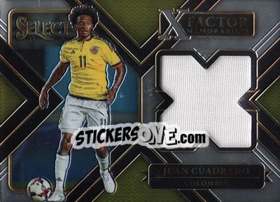 Sticker Juan Cuadrado - Select Soccer 2017-2018 n. XF-JC - Panini