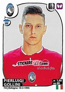Sticker Pierluigi Gollini - Calciatori 2017-2018 - Panini