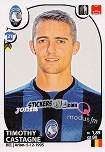Sticker Timothy Castagne - Calciatori 2017-2018 n. 13 - Panini