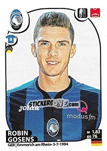 Sticker Robin Gosens - Calciatori 2017-2018 n. 14 - Panini
