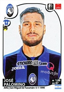Sticker José Palomino - Calciatori 2017-2018 - Panini