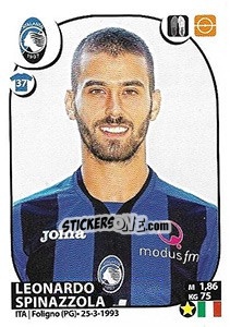 Sticker Leonardo Spinazzola - Calciatori 2017-2018 - Panini