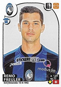 Sticker Remo Freuler - Calciatori 2017-2018 - Panini