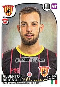Sticker Alberto Brignoli - Calciatori 2017-2018 - Panini