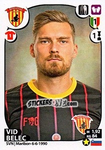 Sticker Vid Belec - Calciatori 2017-2018 n. 39 - Panini
