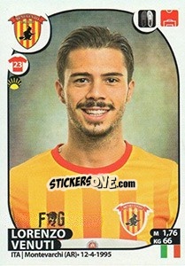 Sticker Lorenzo Venuti - Calciatori 2017-2018 - Panini