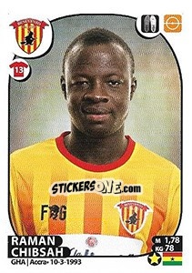 Cromo Raman Chibsah - Calciatori 2017-2018 - Panini