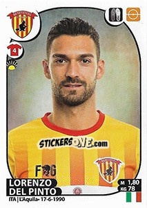 Sticker Lorenzo Del Pinto - Calciatori 2017-2018 n. 45 - Panini