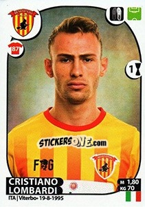 Sticker Cristiano Lombardi - Calciatori 2017-2018 n. 50 - Panini