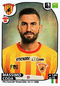 Sticker Massimo Coda - Calciatori 2017-2018 - Panini